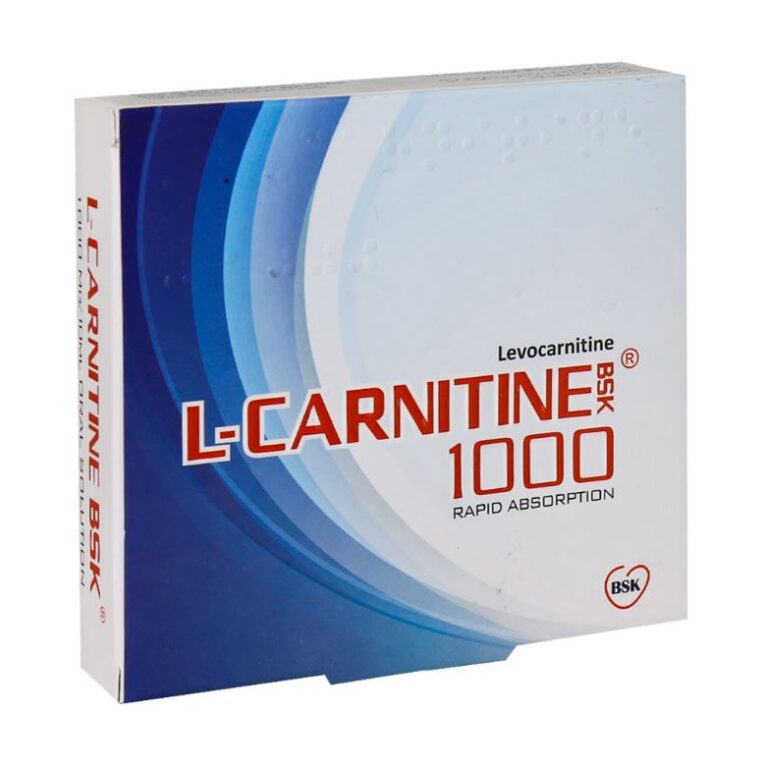 ویال خوراکی ال کارنیتین 1000 10 عددی بی اس کی – BSK L-Carnitine 1000 10 Signal Dose Vials