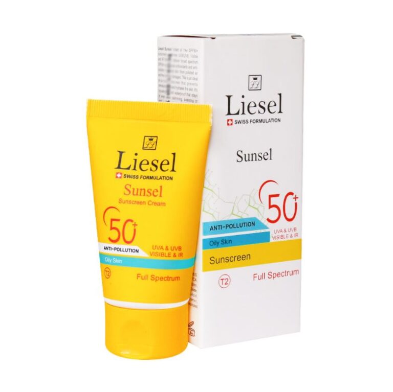 کرم ضد آفتاب پوست چرب و مستعد بی رنگ SPF50+ سانسل 40 میلی لیتر لایسل – Liesel Sunsel Oily Skin Sunscreen Cream SPF50+ 40 ml