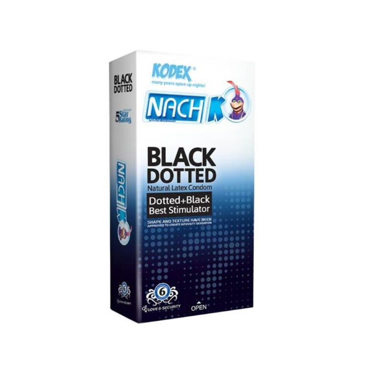 کاندوم بلک داتد 6 عددی ناچ کدکس – Nach Kodex Black Dotted Condom 6 pcs