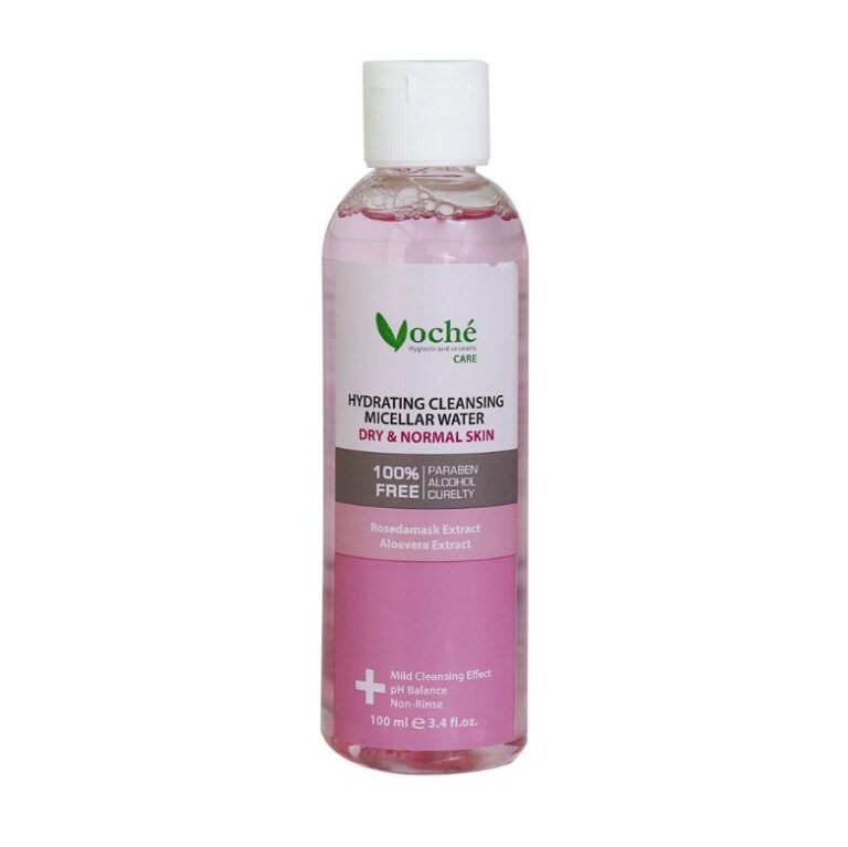 محلول پاک کننده آبرسان میسلار پوست خشک و معمولی 100 میلی لیتر وچه – Voche Hydrating Cleansing Micellar Water Dry And Normal Skin 100 ml
