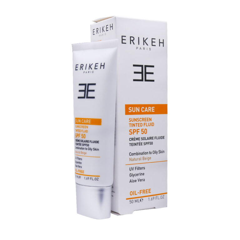 فلوئید ضد آفتاب SPF50 مناسب پوست چرب و مختلط 50 میلی لیتر اریکه – Erikeh Sunscreen SPF50 Fluid For Combination To Oily Skin 50 ml