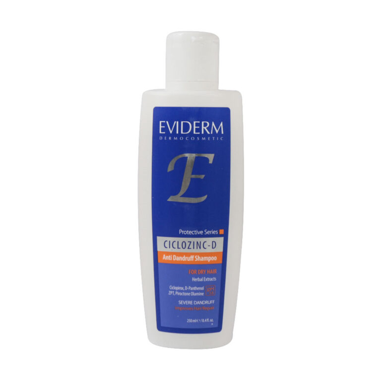 شامپو ضد شوره سیکلوزینک دی مناسب موهای خشک 250 میلی لیتر اویدرم – Eviderm Ciclozinc D Anti Dandruff Shampoo 250 ml