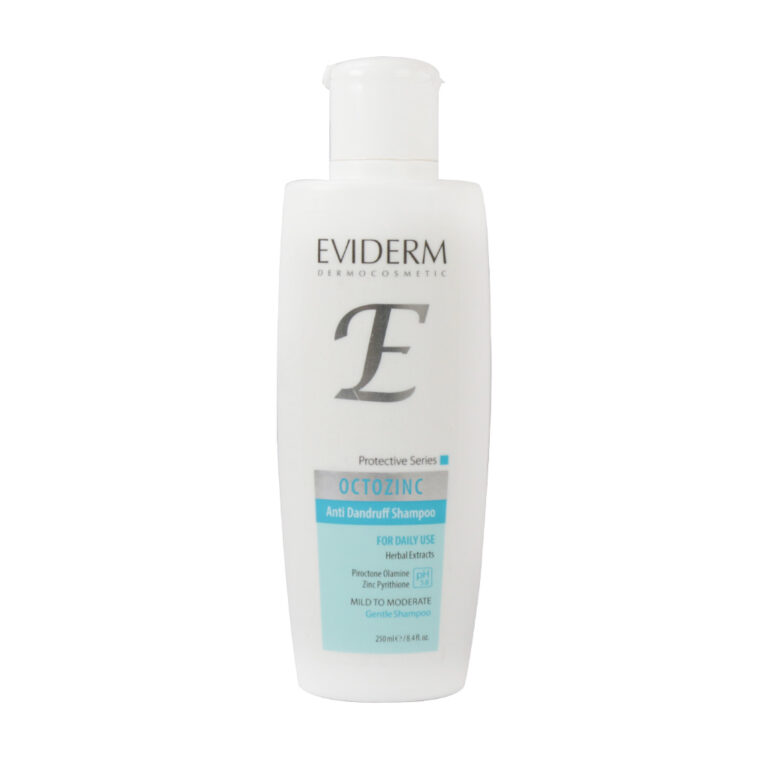 شامپو ضد شوره روزانه اکتوزینک مناسب انواع مو 250 میلی لیتر اویدرم – Eviderm Octozinc Daily Anti Dandruff Shampoo For all Hair 250 ml