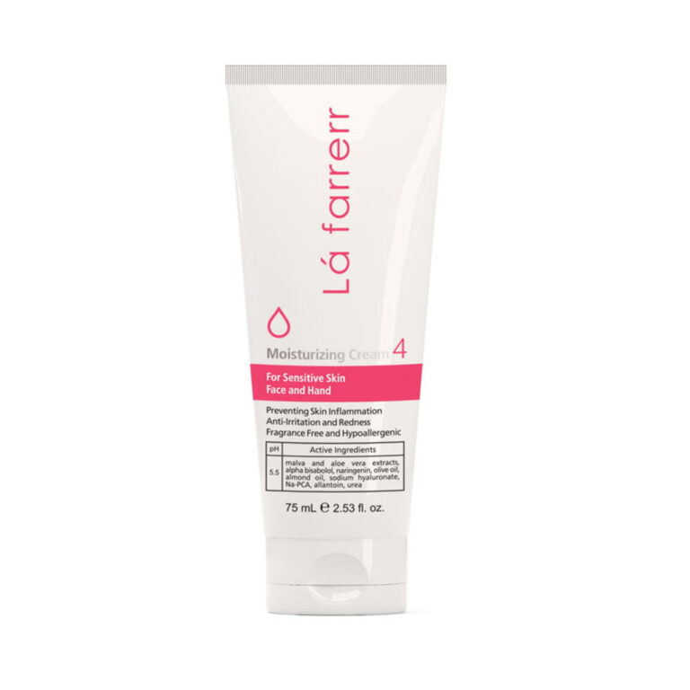 کرم مرطوب کننده دست و صورت 4 مخصوص پوست های حساس 75 میلی لیتر لافارر – La Farrerr Moisturizing Cream 4 for Sensitive Skin 75 ml