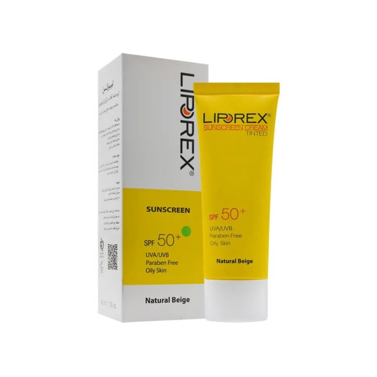 کرم ضد آفتاب SPF50+ بژ طبیعی مناسب پوست نرمال تا چرب 40 میلی لیتر لیپورکس – Liporex Sunscreen Cream SPF50+ For Oily Skin Natural Beige 30 ml