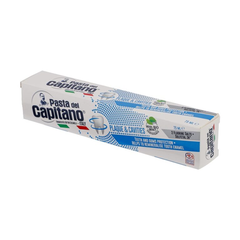 خمير داندان ضد پوسيدگي و پلاک Plaque & Cavities نعنایی 75 میلی لیتر پاستا دل کاپیانو – Pasta Del Capitano Plaque & Cavities Toothpaste 75 ml