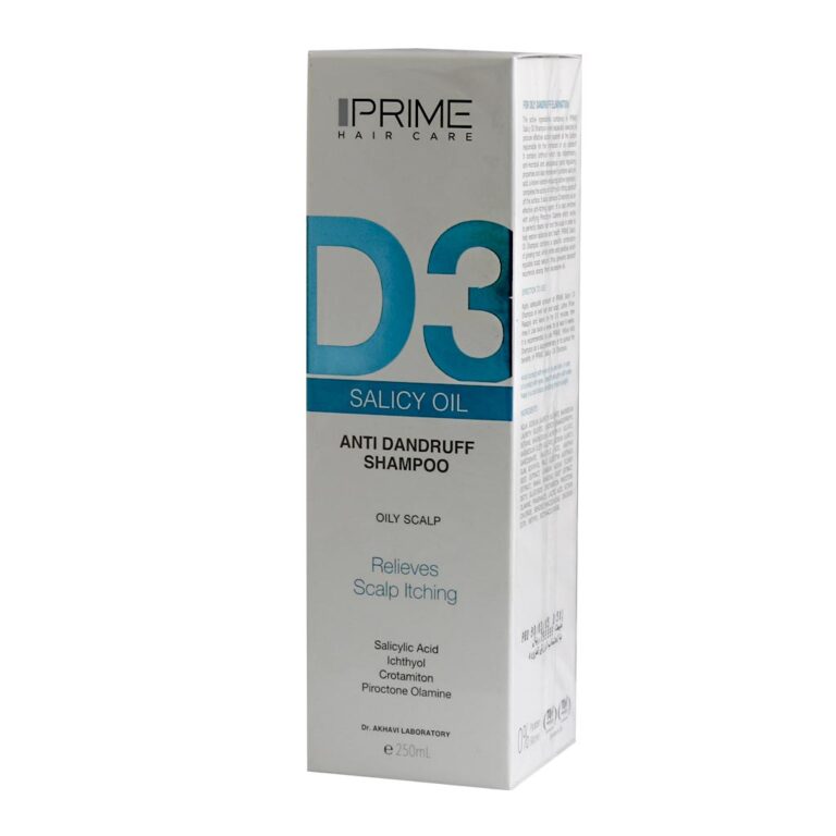 شامپو ضد شوره D3 مناسب پوست سر چرب 250 میلی لیتر پریم – Prime D3 Anti Dandruff shampoo For Oily Scalp 250 ml