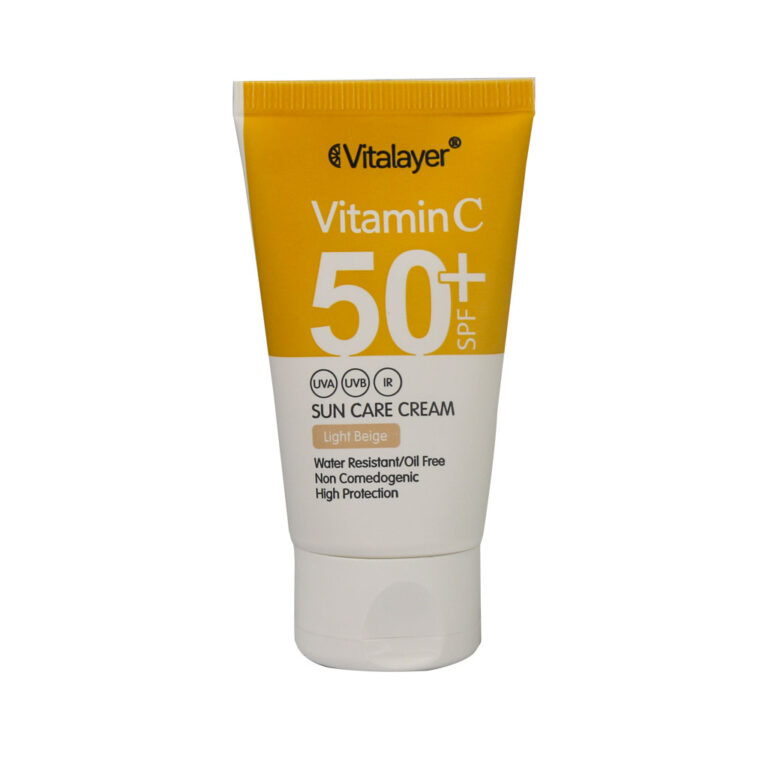 کرم ضد آفتاب SPF50+ حاوی ویتامین C رنگی 40 میلی لیتر ویتالیر – Vitalayer SPF50+ Vitamin C Sunscreen Cream 40 ml