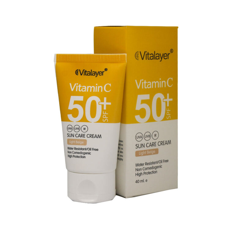 کرم ضد آفتاب SPF50+ حاوی ویتامین C رنگی 40 میلی لیتر ویتالیر – Vitalayer SPF50+ Vitamin C Sunscreen Cream 40 ml