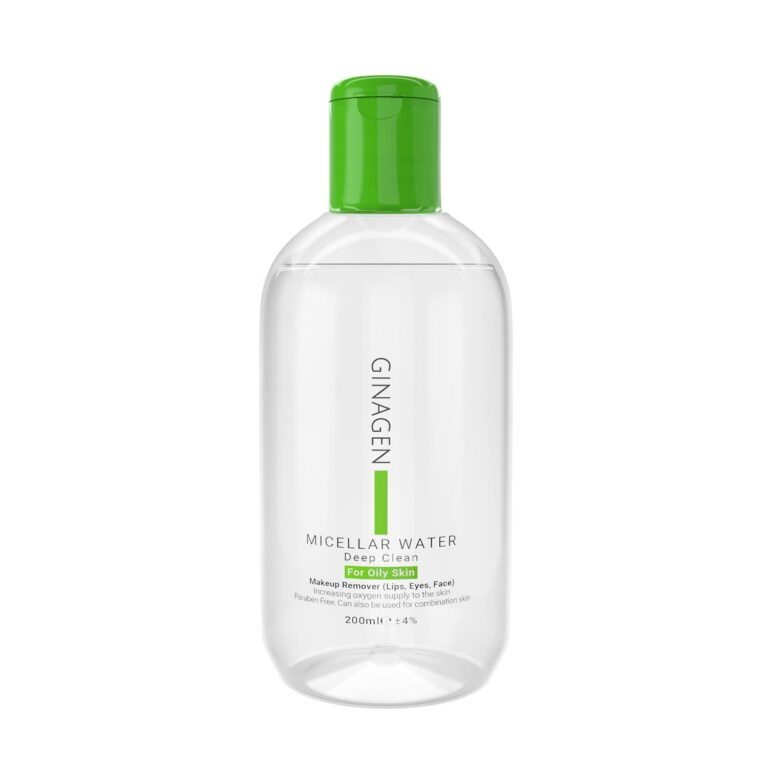 محلول پاک کننده عمیق آرایش پوست چرب 200 میلی لیتر ژیناژن – Ginagen Micellar Water Deep Clean For Oily Skin 200 ml