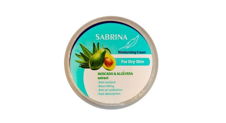 کرم مرطوب کننده پوست خشک حاوی عصاره آلوئه ورا و آووکادو 240 میلی لیتر سابرینا – Sabrina Moisturizing Cream Avocado & Aloevera Extract For Dry Skin 240 ml