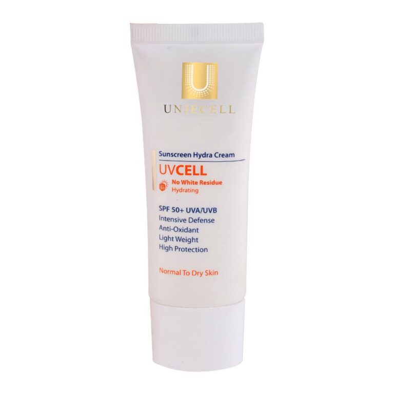 کرم ضد آفتاب SPF50+ بی رنگ پوست خشک 40 میلی لیتر آنژسل – UNJECELL Sunscreen Hydra Cream For Normal to Dry Skin 40 ml